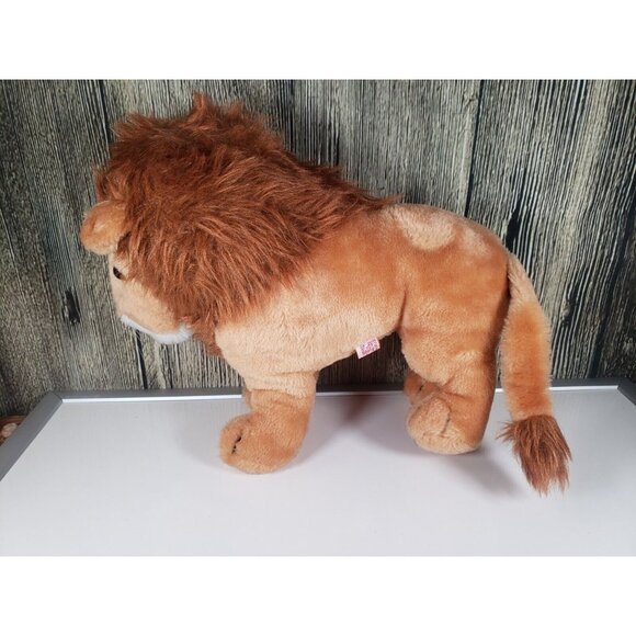 Free Standing Plush Lion Dakin Fun Farm Stuffed Animal Korea Vintage 1980 - Picture 3 of 9